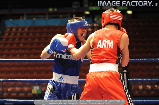 2009-09-09 AIBA World Boxing Championship 0826 - 57kg - Azat Hovhannisyan ARM - Oscar Valdez MEX